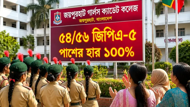 জয়পুরহাটে এসএসসিতে আবারও শীর্ষে গার্লস ক্যাডেট কলেজ, ৫৬ থেকে ৫৪ জন পেয়েছে জিপিএ-৫