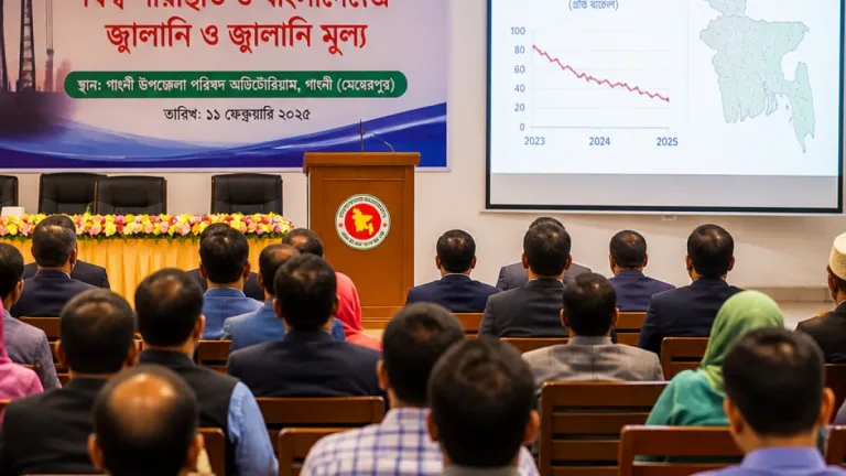 জ্বালানি মূল্য কমলে দ্রুত সমন্বয় করবে সরকার: প্রতিমন্ত্রীর মেহেরপুর সফর