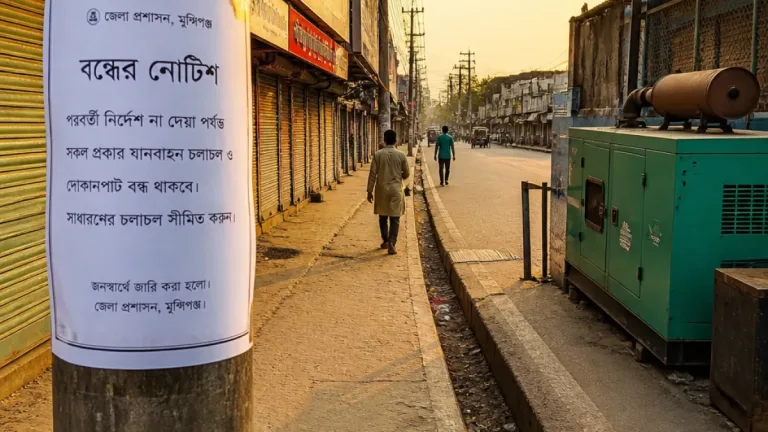 জ্বালানি সংকটে মুন্সিগঞ্জে রাত ৮টার পর মার্কেট-শপিংমল বন্ধের নির্দেশ