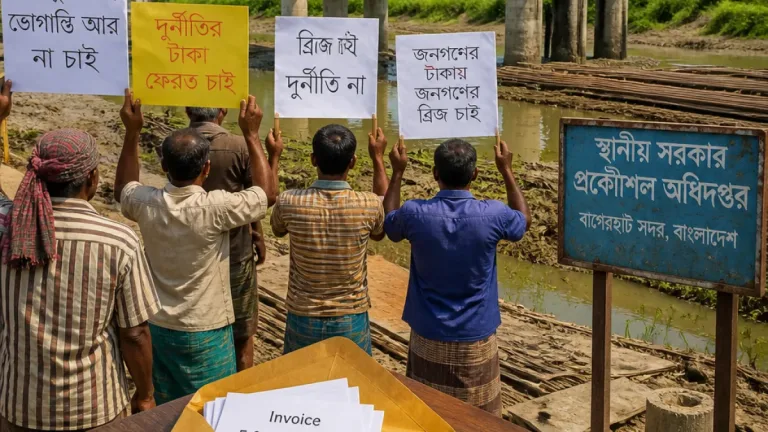 কাজ নেই, বিল আছে: অর্ধকোটি টাকা নিয়ে ছেঁড়া সেতু নির্মাণে অভিযোগ ও জবাবদিহির দাবি