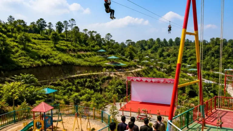খাগড়াছড়ি হর্টিকালচার পার্কে যুক্ত হলো জিপলাইন, জায়ান্ট সুইং ও কিডস জোন