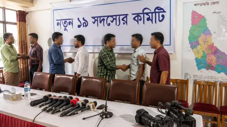 খাগড়াছড়িতে টেলিভিশন জার্নালিস্ট অ্যাসোসিয়েশনের নতুন ১৯ সদস্যের কমিটি ঘোষণা