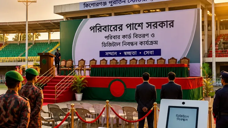 কিশোরগঞ্জে ১৬ আগস্ট থেকে শুরু হচ্ছে ফ্যামিলি কার্ড বিতরণ — আনুষ্ঠানিক উদ্বোধন করবেন প্রধানমন্ত্রী