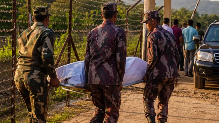 কুলাউড়ায় বিএসএফের গুলিতে নিহত তরুণের লাশ ভারত থেকে হস্তান্তর