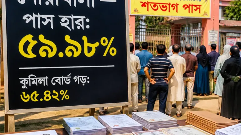 কুমিল্লা বোর্ডে নোয়াখালীর পাস হারে তলানিতে; মাত্র ৫৯.৯৮% পাস