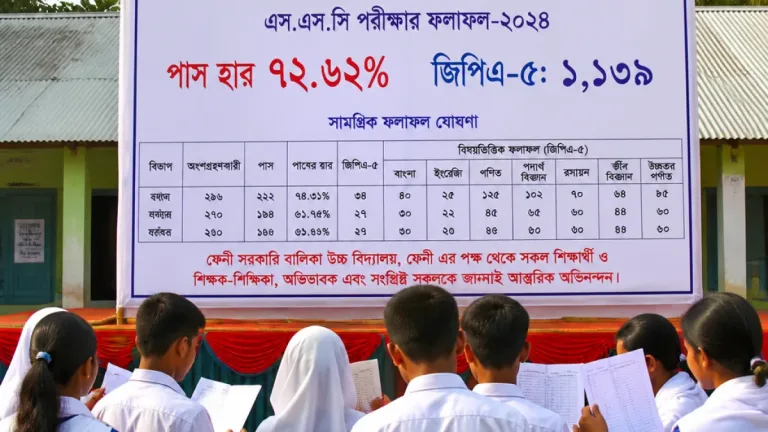 কুমিল্লা বোর্ডে শীর্ষে ফেনী: এসএসসিতে জেলায় পাসের হার ৭২.৬২%