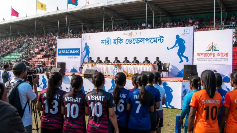 কুমিল্লায় শুরু 'ব্র্যাক ব্যাংক-অপরাজেয় আলো নারী হকি ডেভেলপমেন্ট' প্রোগ্রামের উদ্বোধন