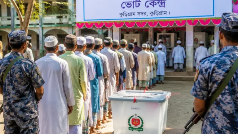 কুড়িগ্রামে উৎসবমুখর পরিবেশে বাস-মিনিবাস শ্রমিক ইউনিয়নের ত্রি-বার্ষিক নির্বাচন