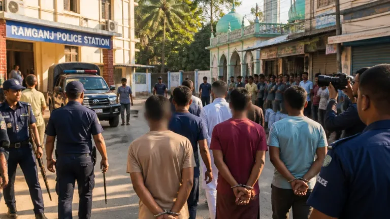 লক্ষ্মীপুরের রামগঞ্জে বিশেষ অভিযানে ১০ গ্রেপ্তার, নিষিদ্ধ সংগঠনের পাঁচ নেতা- কর্মীসহ আটক