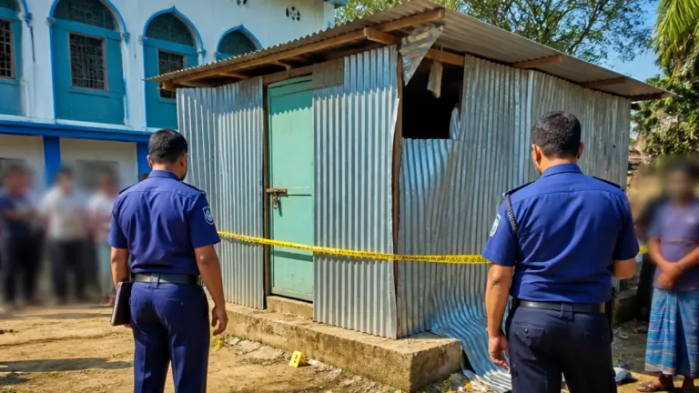 মাদারীপুরে মসজিদের ইমামের ঘরে হাতবোমা বিস্ফোরণ, তদন্তে পুলিশ দল