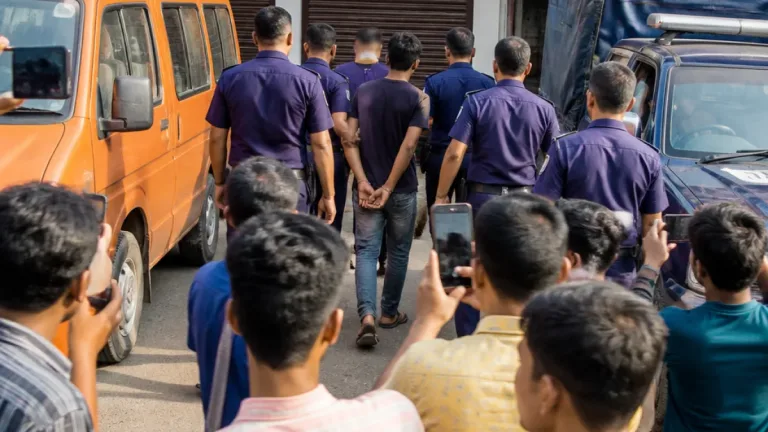মাগুরায় পুলিশকে থাপ্পড়ের ভিডিওর পর মাইক্রোবাস মালিক সমিতির নেতাকে গ্রেপ্তার