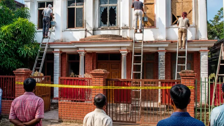 মাগুরায় সাকিব আল হাসানের বাড়িতে সংস্কারকাজ শুরু, এলাকায় কৌতূহল ও প্রশ্ন