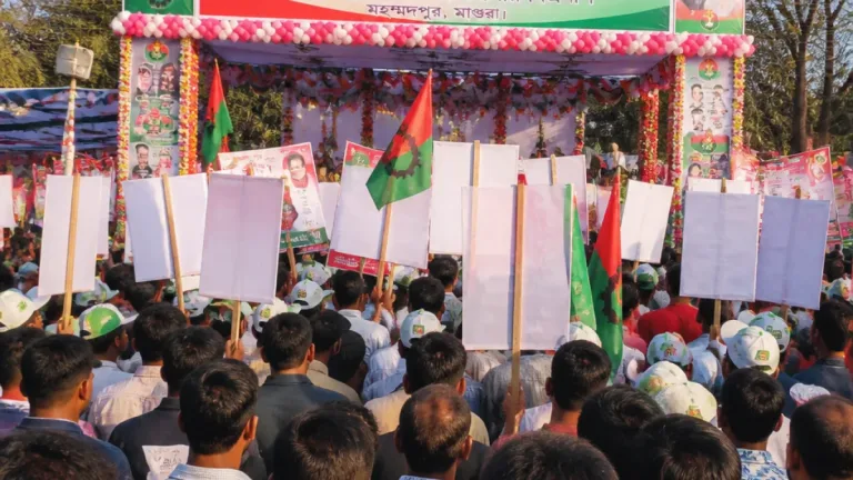 মহম্মদপুরে বিএনপির প্রতিবাদ: সন্ত্রাস ও চাঁদাবাজি ঠেকাতে মিছিল ও সমাবেশ