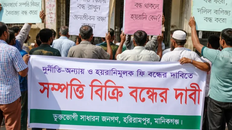 মানিকগঞ্জে এনজিও পরিচালকের বিরুদ্ধে এক কোটি টাকার প্রতারণা ও সম্পত্তি বিক্রি বন্ধের দাবি