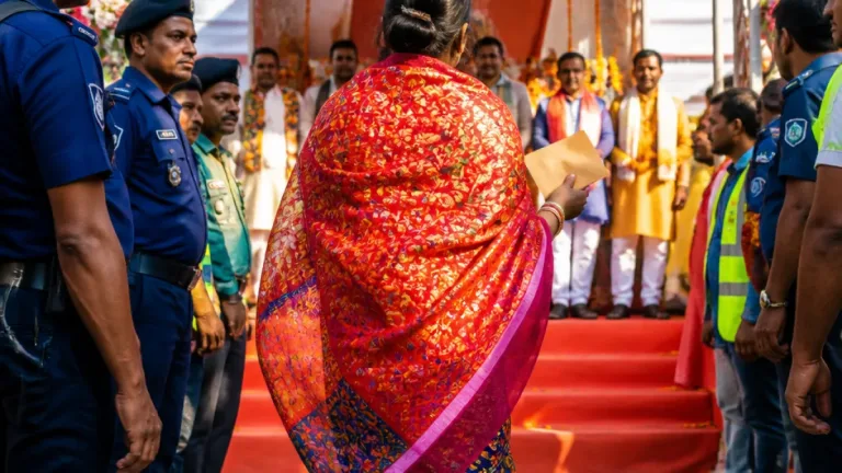 মানিকগঞ্জে খাদ্যমন্ত্রী আফরোজা খানমের পূজামণ্ডপ পরিদর্শন ও আর্থিক অনুদান