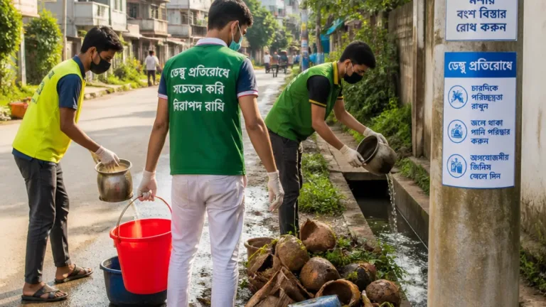 মানিকগঞ্জে যুবদলের নেতৃত্বে পরিচ্ছন্নতা-মশক নিধন অভিযানে জোরদার সচেতনতা সৃষ্টি