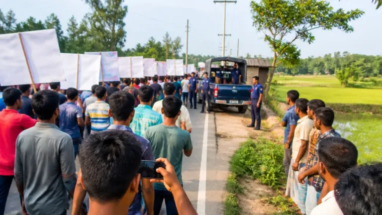 ময়মনসিংহে নিষিদ্ধ সংগঠনের ঝটিকা মিছিল: ঈশ্বরগঞ্জে উদ্বেগ ও পুলিশের তদন্ত