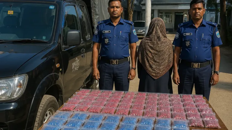 নওগাঁ সদর থেকে ১৫০ পিস ট্যাপেন্টাডলসহ নারী গ্রেপ্তার, আইনগত প্রক্রিয়া চলছে