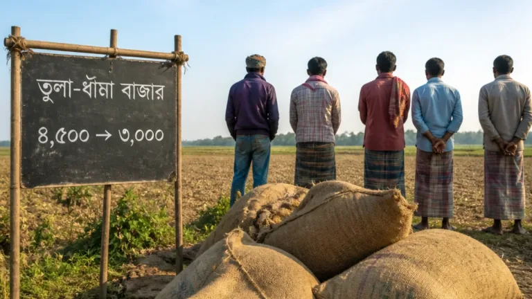 নড়াইলে পাটের হঠাৎ দরপতনে হতাশা, কৃষকের উৎপাদন খরচ উঠছে না