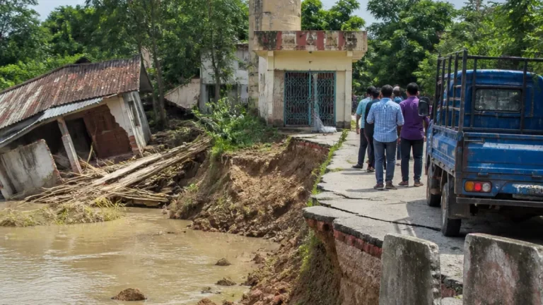 নড়াইলের বিভিন্ন এলাকায় মধুমতি, নবগঙ্গা ও চিত্রার তীব্র ভাঙনে জনজীবন হুমকিতে