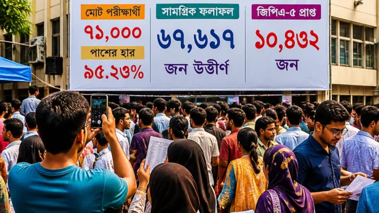 নারায়াণগঞ্জে এসএসসি ফল: উত্তীর্ণের হার বাড়ল, জিপিএ-৫ পেয়েছে ১,৩৪৩ জন