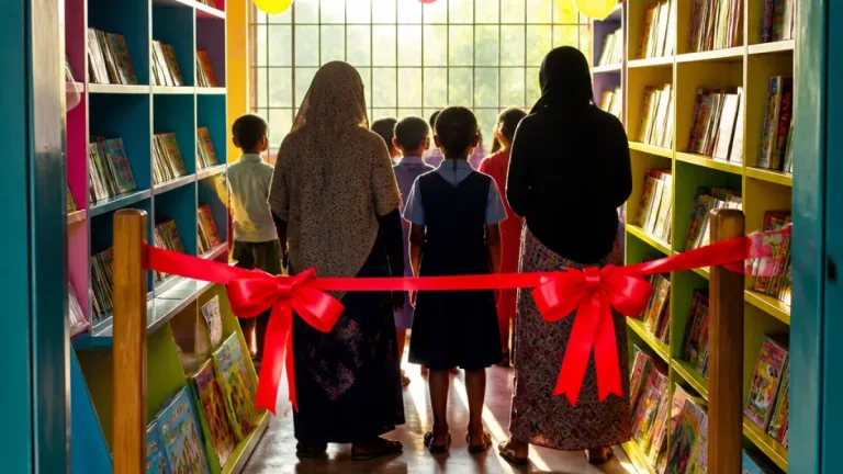 নারায়াণগঞ্জে সরকারি প্রাথমিক বিদ্যালয়ে ‘স্বপ্নের সিঁড়ি পাঠাগার’ চালু