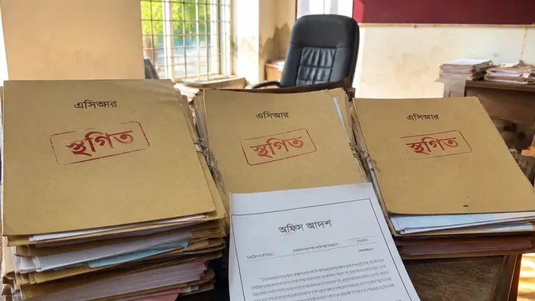 নথি পরিবর্তনের অভিযোগে পটুয়াখালীতে ছয় ভূমি কর্মকর্তার বেতনবৃদ্ধি ২০২৮ পর্যন্ত স্থগিত