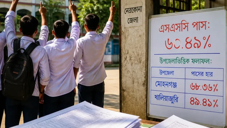 নেত্রকোণায় এসএসসি পাস ৬০.৪৯%; দাখিলে ৫৩.৬১, ভোকেশনালে ৪৬.০৬ শতাংশ