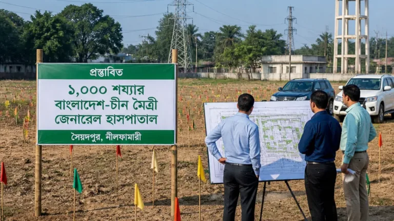নীলফামারীতে ১,০০০ শয্যার মৈত্রী হাসপাতাল: প্রাথমিকভাবে স্থান উপযুক্ত, পরবর্তী কারিগরি দলের অপেক্ষা