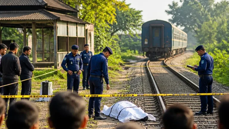 নীলফামারীতে রেললাইনে কাটা পড়ে যুবকের মৃত্যু, পরিবার ও পুলিশ ঘটনার তদন্তে