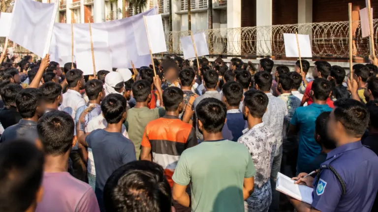 নিষিদ্ধ সংগঠনের নেতৃত্বে থানার সামনে মিছিল: ব্রাহ্মণবাড়িয়ায় উত্তেজনা