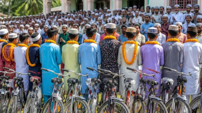 নোয়াখালীতে টানা ৪০ দিন জামাতে নামাজ পালন: ১৭ কিশোর পেল বাইসাইকেল পুরস্কার