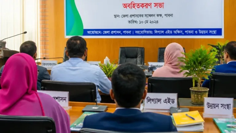পাবনায় ইসিএসএপি প্রকল্প: ক্ষুদ্র নৃগোষ্ঠীর অংশগ্রহণ বাড়াতে জেলা প্রশাসনের সংযোগ সভা