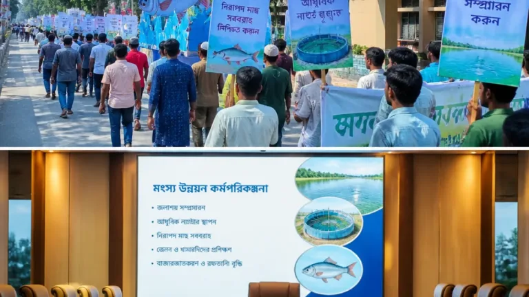 পাবনায় জাতীয় মৎস্য পক্ষ: র‍্যালি ও আলোচনা—উৎপাদন ও নিরাপত্তা নিয়ে জোর দৃষ্টি