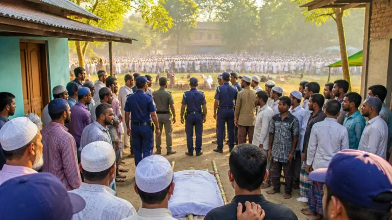 পাবনায় প্যারোলে মুক্তি পেলেন সাবেক চেয়ারম্যান রাসেল, মাতার জানাজায় হাজারো মানুষ