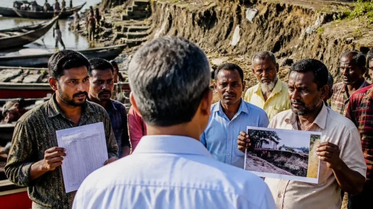 পদ্মা তীর ঘুরে মানুষের সঙ্গে কথা বললেন সংসদ সদস্য হাসনাত আব্দুল্লাহ