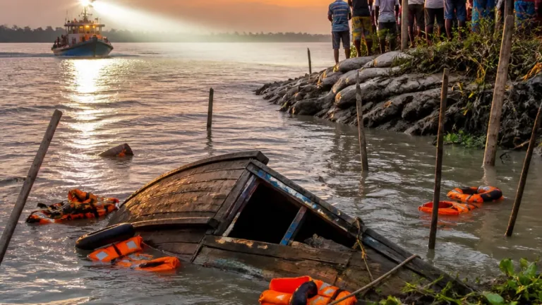 পদ্মায় নৌকাডুবি: ভারতীয় সীমান্তরক্ষীরা উদ্ধার করেছেন ১০; একজন এখনো নিখোঁজ
