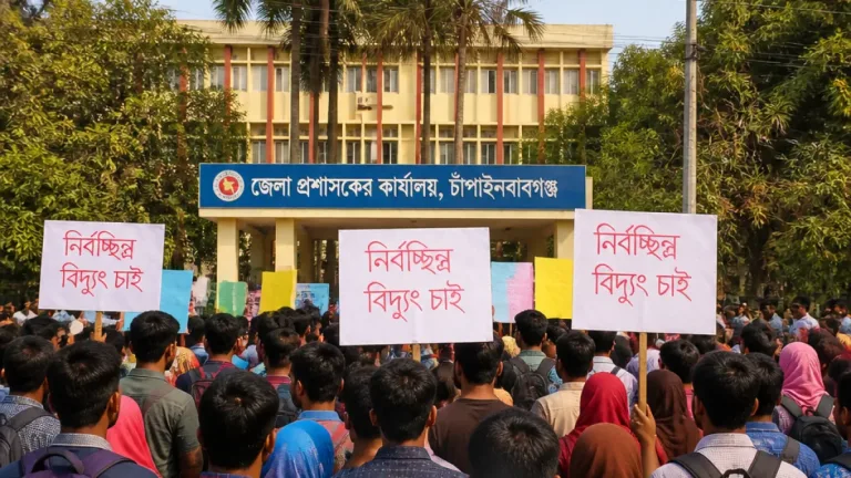 পলিটেকনিক ছাত্রদের নিরবচ্ছিন্ন বিদ্যুতের দাবি: অতিরিক্ত লোডশেডিং প্রতিবাদে স্মারকলিপি