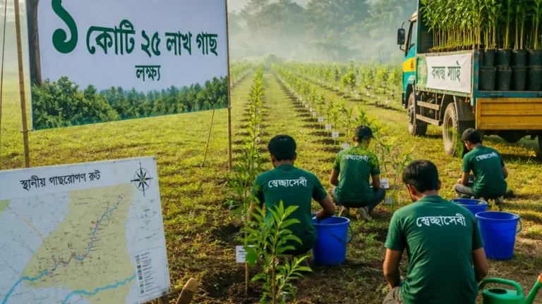 পাঁচ বছরে সিলেটে ১ কোটি ২৫ লাখ গাছ লাগাবে সরকার: বাণিজ্যমন্ত্রীর ঘোষণা