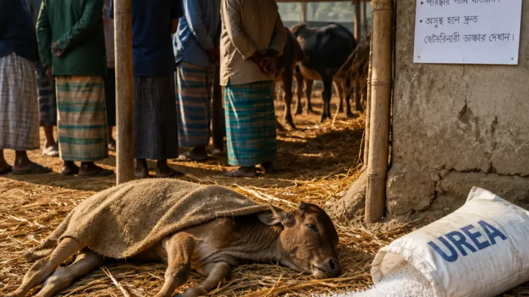 পাঁচবিবিতে ইউরিয়া সার খাওয়ানোর পর গরু নিহত—জনস্বাস্থ্যে সতর্কবার্তা