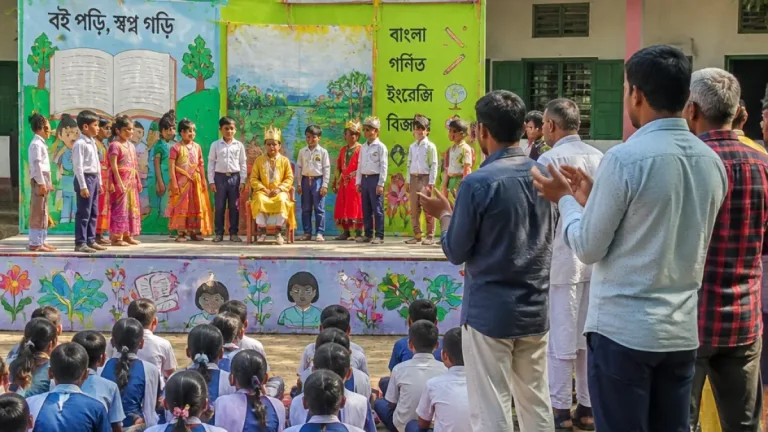পঞ্চগড়: তেঁতুলিয়ায় প্রান্তিক ছাত্রদের জন্য শুরু হলো ‘স্কুল সিলেবাস থিয়েটার’ কার্যক্রম