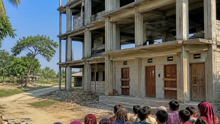 পটুয়াখালী: ছয় বছরেও নির্মাণ হয়নি জলিশা মাধ্যমিকের চারতলা ভবন, শিক্ষার্থীদের দুর্ভোগ অব্যাহত