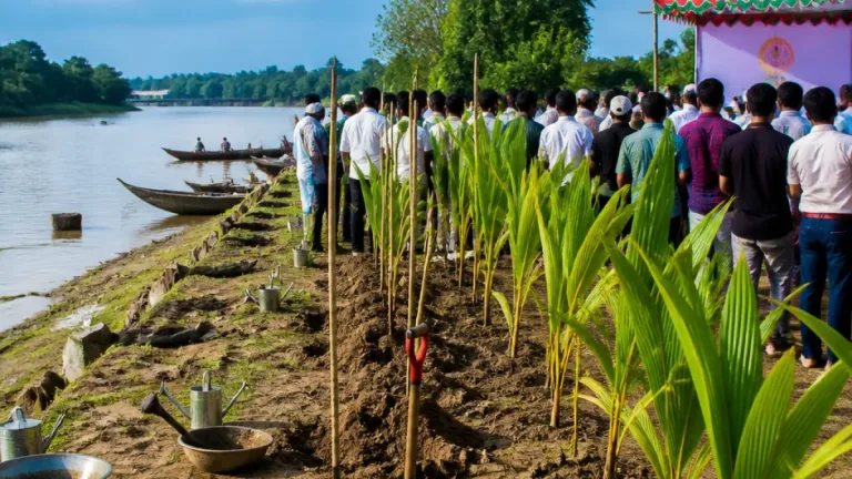 পটুয়াখালীতে চেম্বারের উদ্যোগে নারিকেল বাগান প্রকল্প আনুষ্ঠানিকভাবে উদ্বোধন