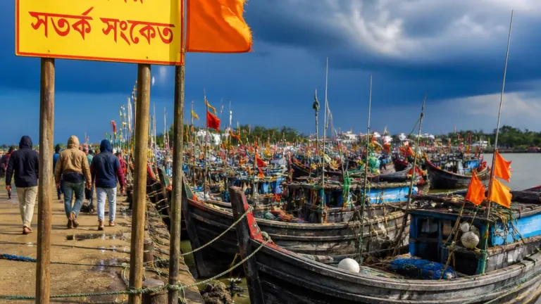 পটুয়াখালীতে লঘুচাপ: উপকূলে ঝড়ো হাওয়ার পথে, বন্দরে ৩ নম্বর সতর্ক সংকেত