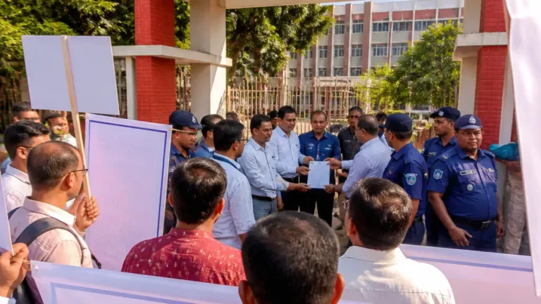 পেশাগত সুরক্ষা ও সম্মান দাবি করে দিনাজপুরে দলিল লেখক সমিতির সাত দফা স্মারকলিপি