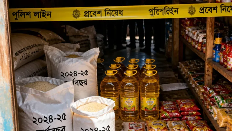 ফেনী: সাবেক পিআইও অফিস সহকারীর ভাড়া বাসা থেকে সরকারি ত্রাণের বড় পরিমাণ উদ্ধারের অভিযোগ