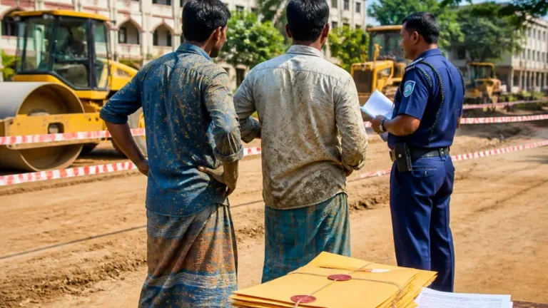 ফেনীতে সরকারি সড়ক কাজ বন্ধ: ঠিকাদারদের অভিযোগে বিএনপি নেতার বিরুদ্ধে চাঁদা দাবি ও হামলার মামলা