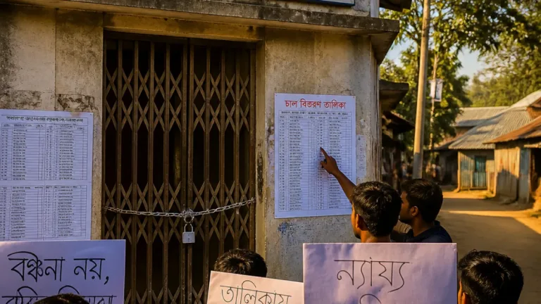 ফ্যামিলি কার্ড নিয়োগ শঙ্কায় কুড়ুলগাছি: বিএনপি কার্যালয়ে তালা, অনিয়ম-স্বজনপ্রীতির অভিযোগ