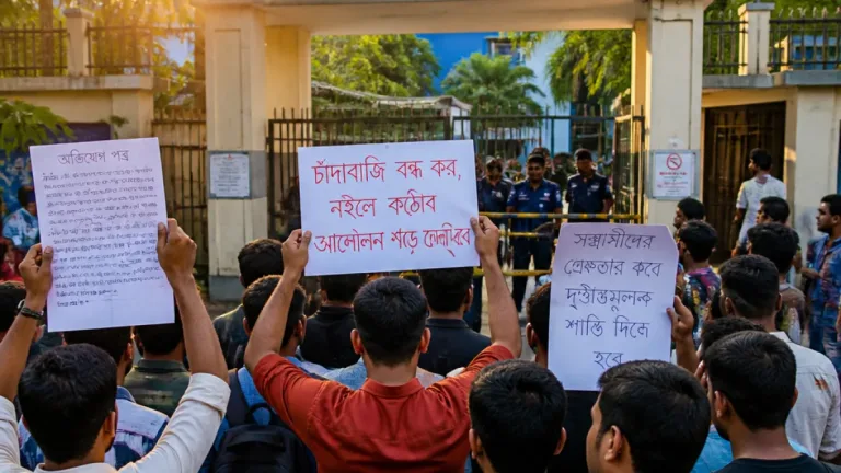 ফ্যামিলি কার্ড নিয়োগে অনিয়মের অভিযোগ: ফেনীতে বিএনপির ইউএনও কার্যালয়ে বিক্ষোভ