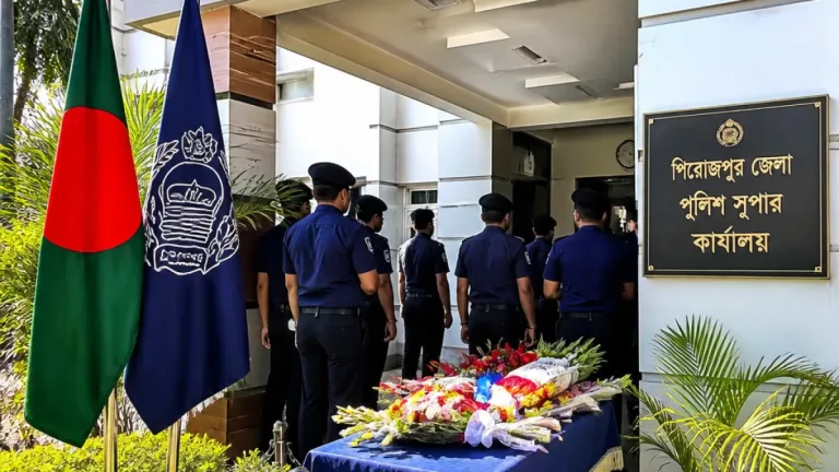 পিরোজপুরে নতুন পুলিশ সুপার মুহাম্মদ তালেবুর রহমান দায়িত্ব গ্রহণ